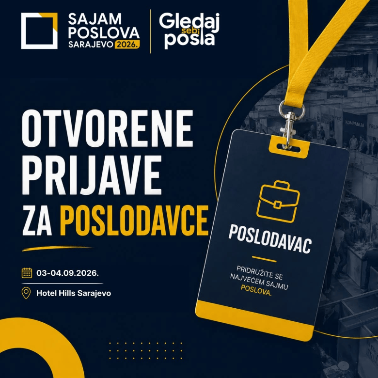 Poziv poslodavcima za sudjelovanje na Sajmu poslova